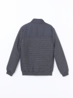 Regular Fit Funnel Neck Men's Knitwear Coat - Image 12