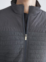 Regular Fit Funnel Neck Men's Knitwear Coat - Image 7
