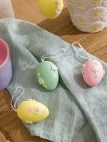 Flower Patterned Decorative Ornament Set 6-piece - Image 2