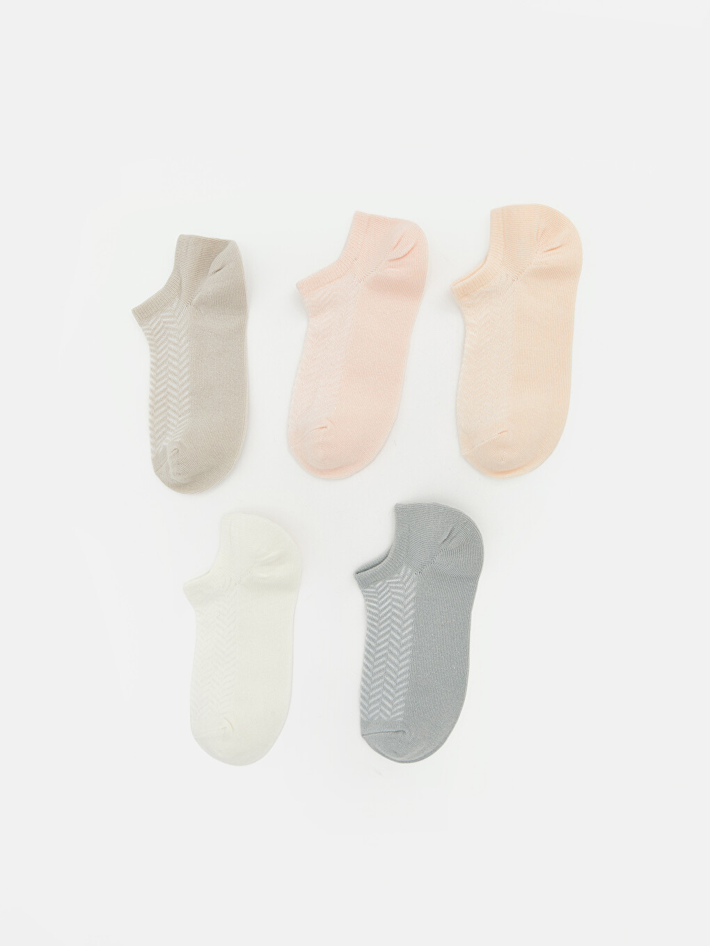 Patterned Women's Sneaker Socks 5 Pack