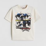 Crew Neck Sonic Printed Boys' T-Shirt