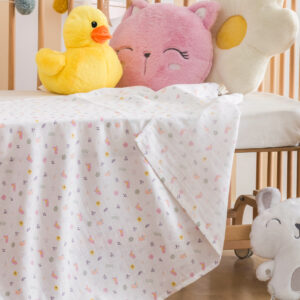 Printed Cotton Baby Girls' Muslin Blanket