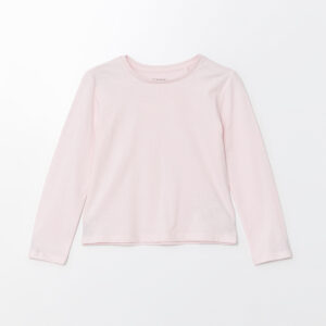 Crew Neck Basic Girls' T-Shirt