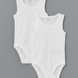 Organic Fabric Baby Boys' Snap Bodysuit 2 Pack