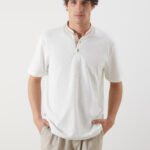 Grandad Collar Pique Men's T-Shirt