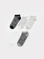 Patterned Women's Trainer Socks 5 Pack