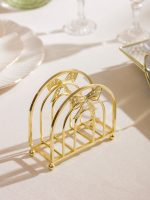 Bow-Embellished Metal Napkin Holder - Image 2