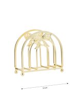 Bow-Embellished Metal Napkin Holder - Image 4