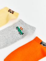 Patterned Boys' Trainer Socks 5 Pack - Image 3