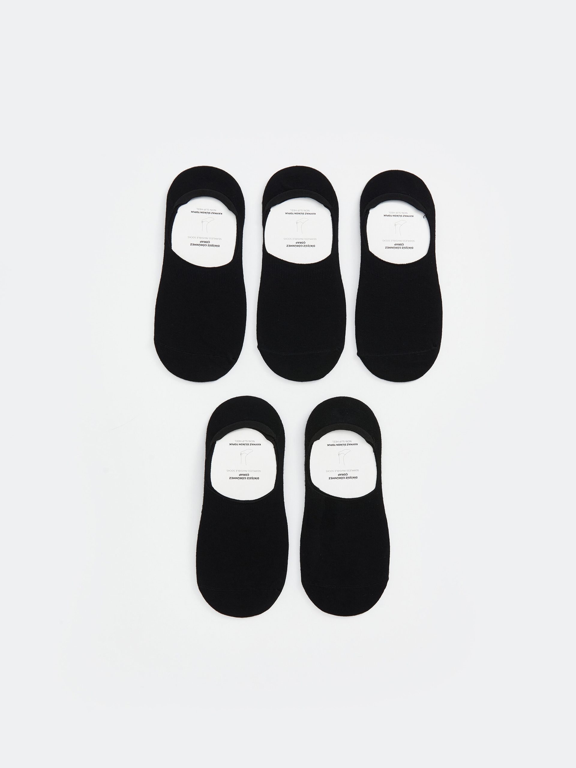 Bamboo Men's Invisible Socks 5 Pack