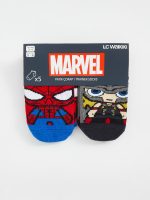 Spider-Man Patterned Boys Trainer Socks 5 Pack - Image 3
