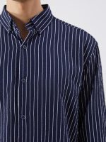 Slim Fit Striped Men's Shirt - Image 3