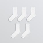 Women's Ruffled Ankle Socks, Set of Five