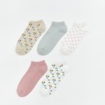 Women's Patterned Ankle Socks - Set of 5