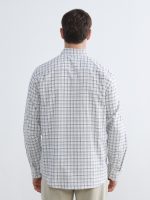 Regular Fit Plaid Men's Shirt - Image 4
