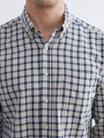 Regular Fit Plaid Gabardine Shirt - Image 3