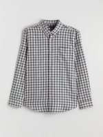 Regular Fit Plaid Gabardine Shirt - Image 5