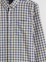 Regular Fit Plaid Gabardine Shirt - Image 6