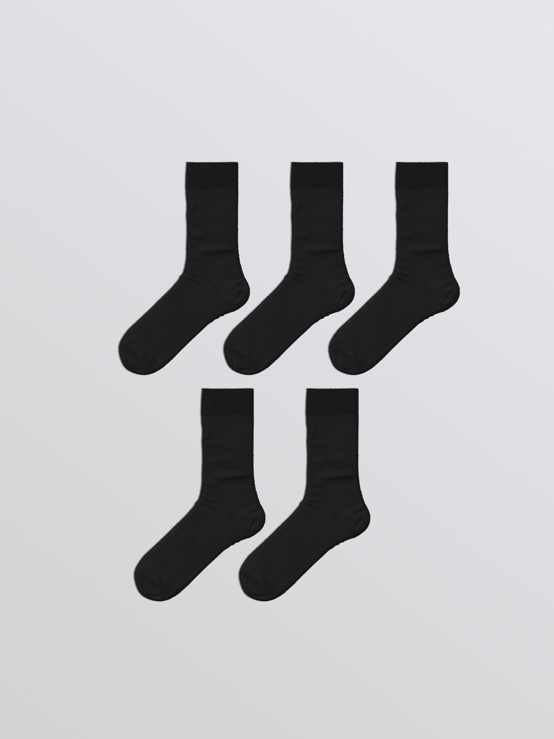 Men's Basic Ankle Socks, Pack of 5