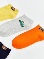 Patterned Boys' Trainer Socks 5 Pack - Image 2