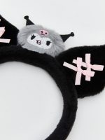 Kuromi Figured Girls' Plush Crown - Image 3