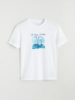 Plus Size Crew Neck Printed Cotton Men's T-Shirt - Image 5