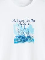 Plus Size Crew Neck Printed Cotton Men's T-Shirt - Image 6