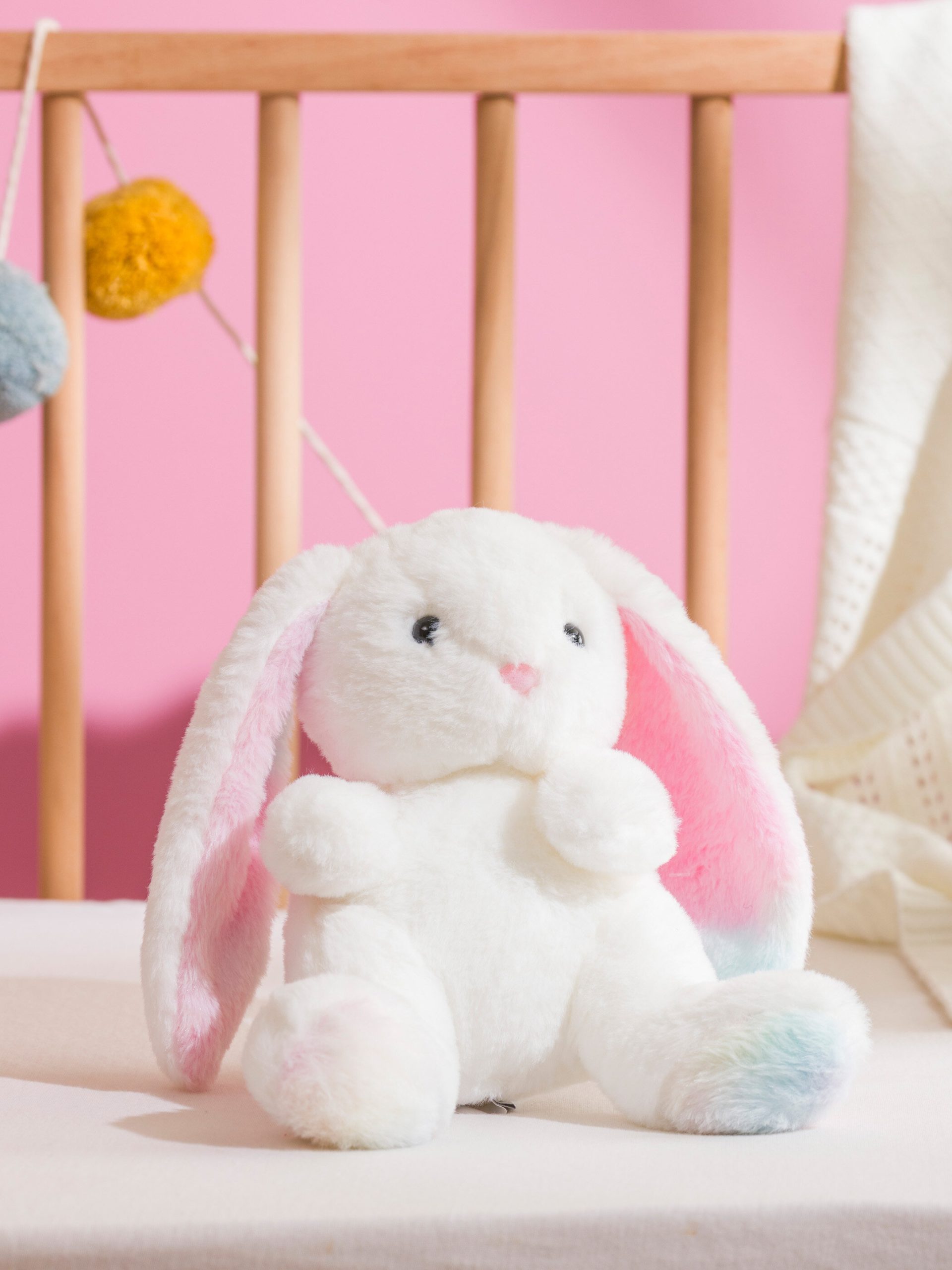 Rabbit Figured Plush Baby Cushion 24 cm