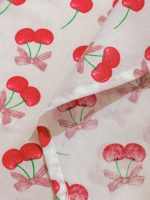 Cherry Printed Tablecloth 150x150 cm - Image 4