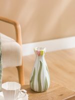 Flower Figured Ceramic Vase 20 cm - Image 2