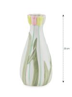 Flower Figured Ceramic Vase 20 cm - Image 4