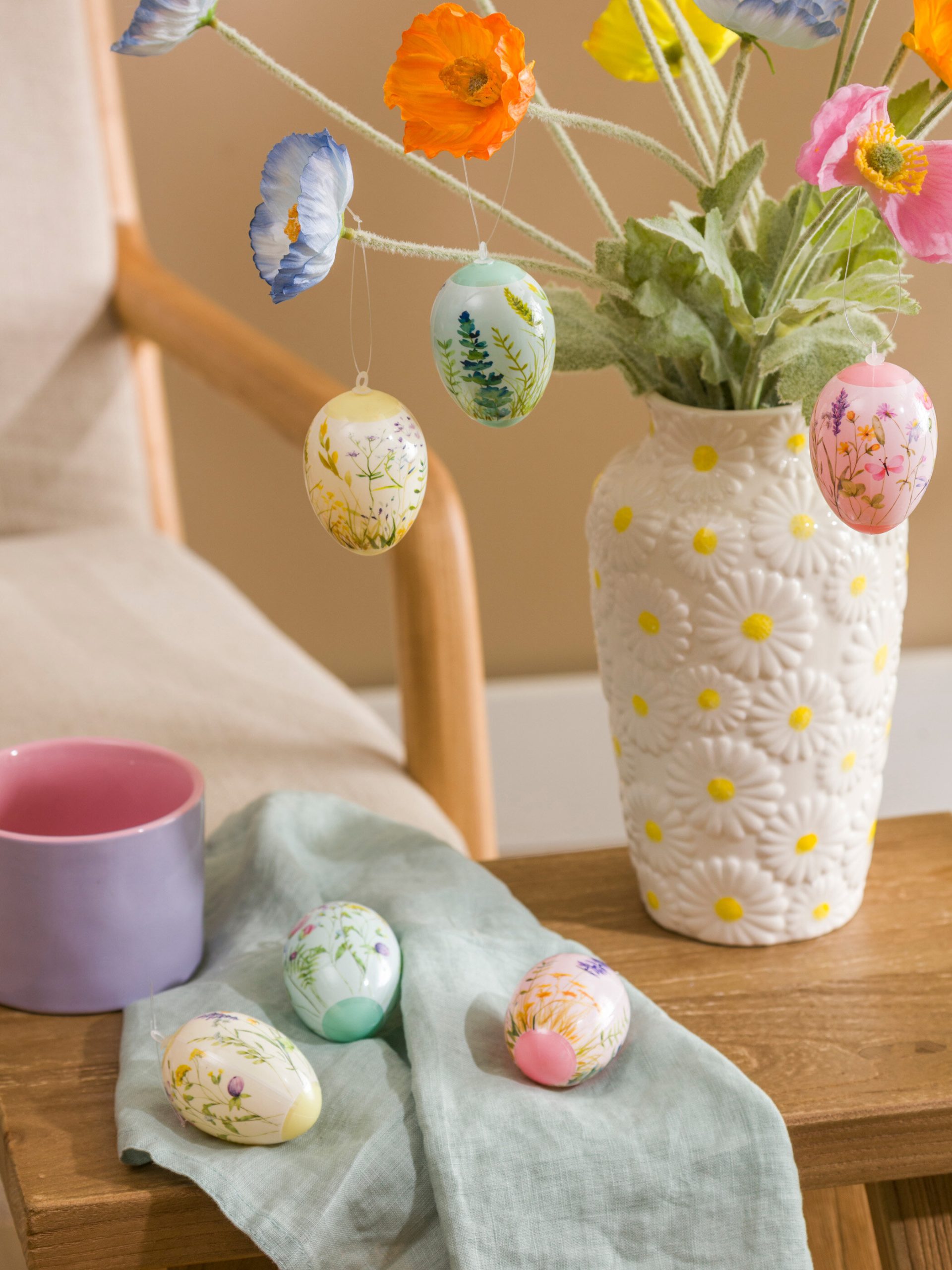 L_20201-S6CH40Z8-M0T_A.jpg Floral Patterned Decorative Ornament Set of 6 - Image 1