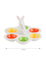Rabbit Figured Ceramic Egg Cup Set of 6 - Image 5