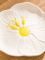 Flower Figured Ceramic Cake Plate 15 cm - Image 3