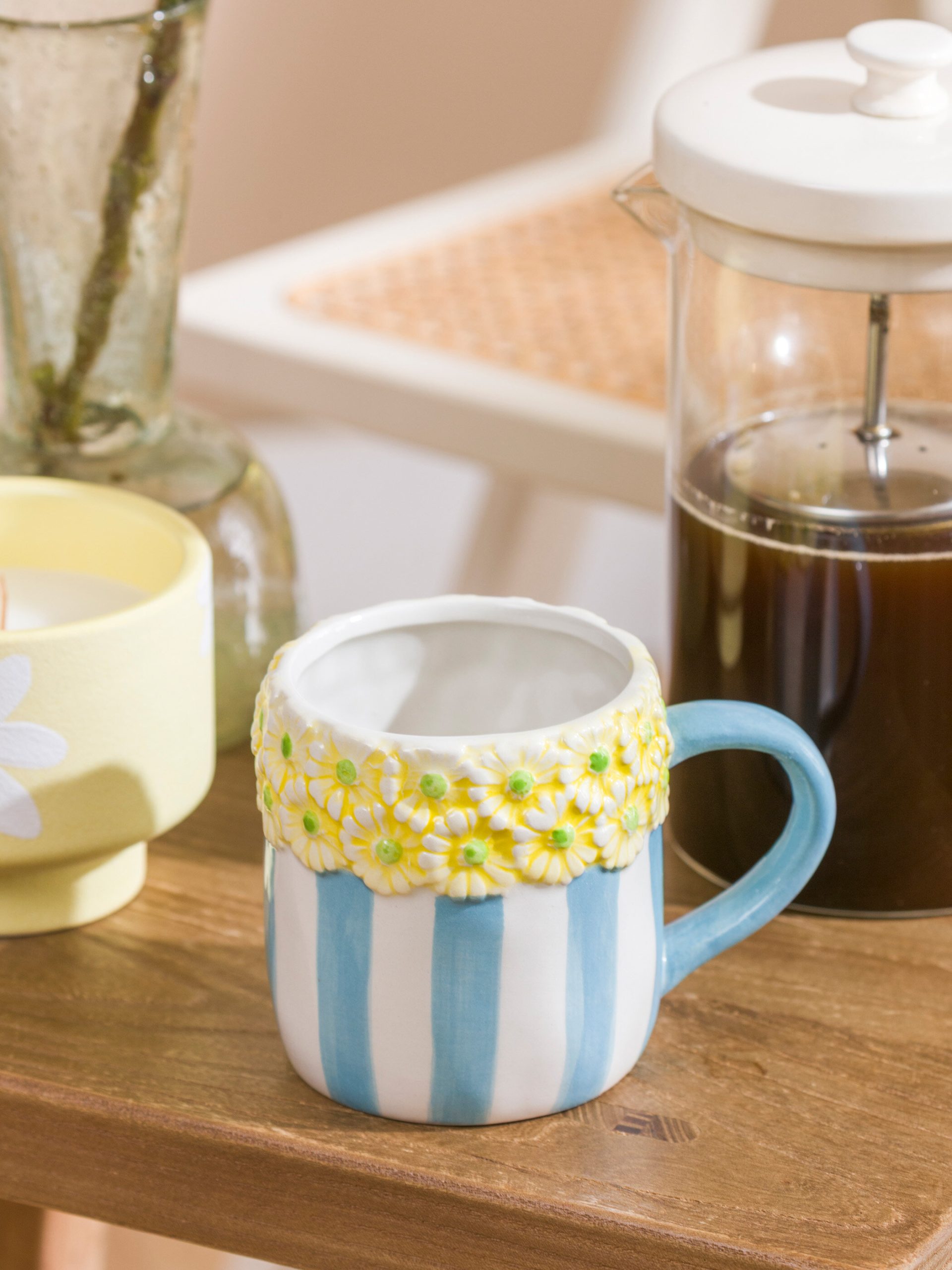 Floral Patterned Ceramic Mug 310 ml
