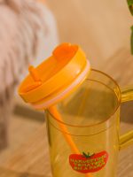 Printed Glass Tumbler with Straw, 1200 ml - Image 3