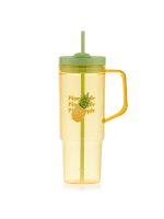 Pineapple Printed Straw Water Bottle - Image 4