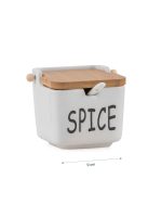 Ceramic Storage Jar with Wooden Lid - Image 5