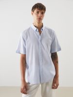Regular Fit Linen Blend Men's Shirt