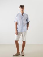 Regular Fit Linen Blend Men's Shirt - Image 3