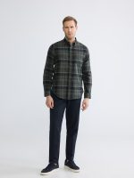 Men's Regular Fit Plaid Gabardine Shirt - Image 2