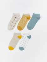 Women's Patterned Ankle Socks - Set of 5