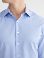 Slim Fit Patterned Gabardine Men's Shirt - Image 3