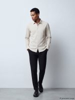 Slim Fit Dobby Men's Shirt - Image 3