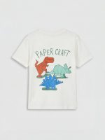 Dinosaur Print Baby Boys' T-Shirt 3-Pack - Image 3
