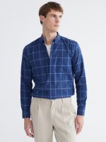 Regular Fit Plaid Men's Shirt