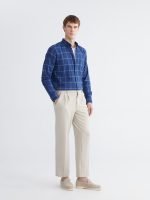 Regular Fit Plaid Men's Shirt - Image 3