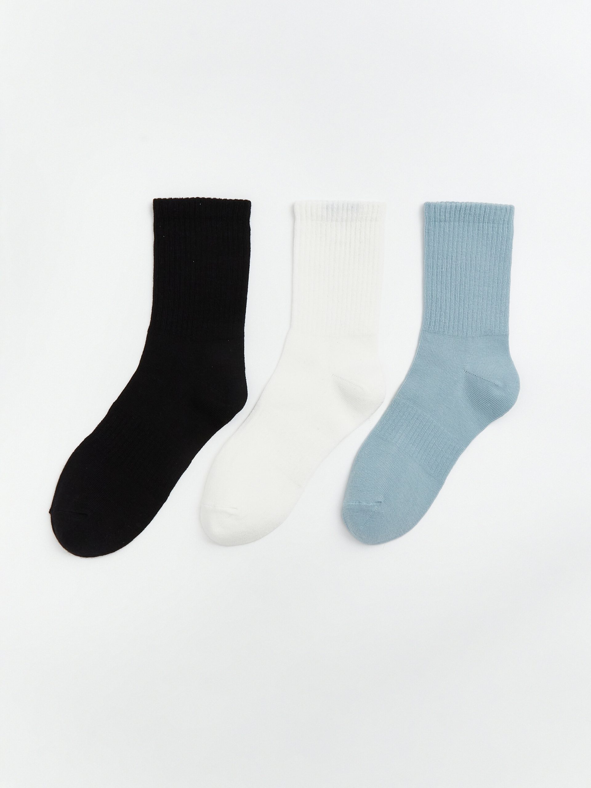 Women's Plain Ankle Socks 3-packs