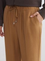 Women's Loose Fit Pleated Trousers - Image 3