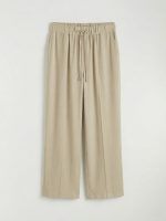 Women's Loose Fit Pleated Trousers - Image 12